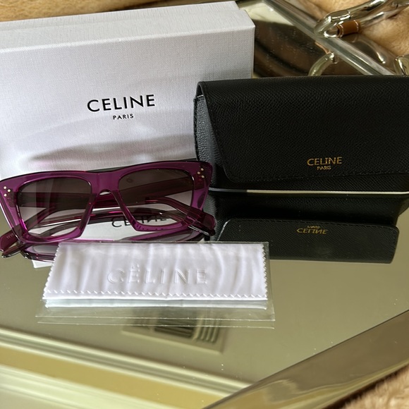 CELINE ❤️❤️ CAT EYE SUNGLASSES ..Full Inclusion NEW - Picture 1 of 13